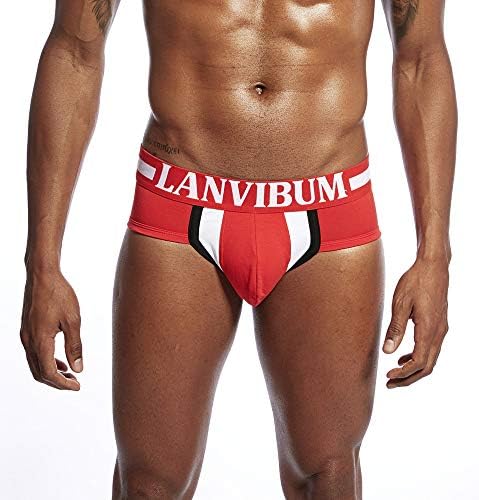 Men's New Sexy Fashion Colour Underwear Low Waist Bump Bump Into Color Boxers Briefs