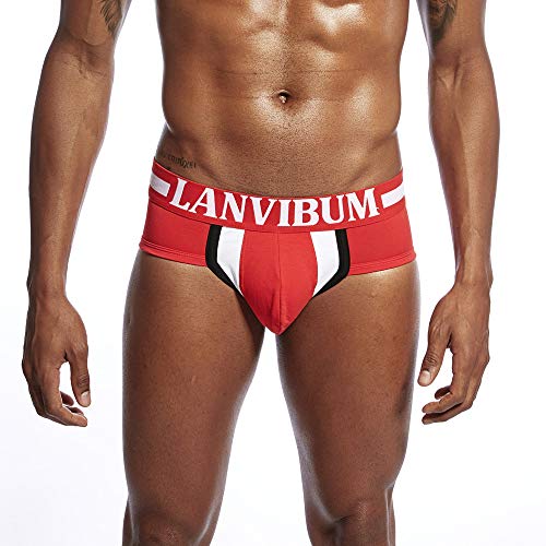 Men's New Sexy Fashion Colour Underwear Low Waist Bump Bump Into Color Boxers Briefs