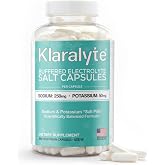 Klaralyte Buffered Electrolyte Salt Capsules, 300 Capsules Value Size, Sodium &amp; Potassium Dietary Supplement