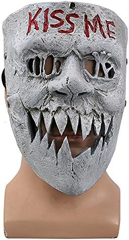 Halloween Kiss Face Horrible Mask Full Face Me Resin Helmet