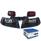 NEW RecPro EZGO TXT ADJUSTABLE GOLF CART HALOGEN LIGHT KIT w/LED TAIL LIGHT