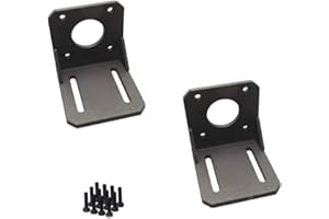 Chiloskit 2pcs Alloy Steel 42mm Stepper Motor Mounting Bracket Fixed Base Fixing Seat for Nema 17