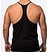 MANSTORE Men's Blsnk Stringer Y Back Cotton Sport Tank Top P729 BLACK XL