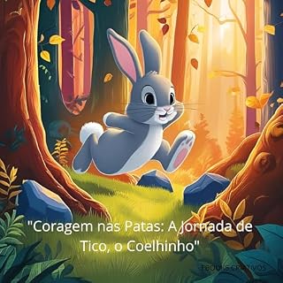 Livro "Coragem nas Patas: : A Jornada de Tico, o Coelhinho".