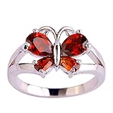 Psiroy Women's 925 Sterling Silver 2.25cttw Garnet Filled Ring