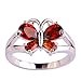 Psiroy Women's 925 Sterling Silver 2.25cttw Garnet Filled Ring