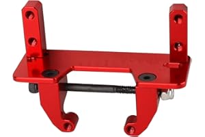 RZXYLRC 1/10 Metal Axle Servo Mount Base Stand for Axial SCX10 II 90046 AR44 Axle RC Crawler Car Upgrade Part (red Color)