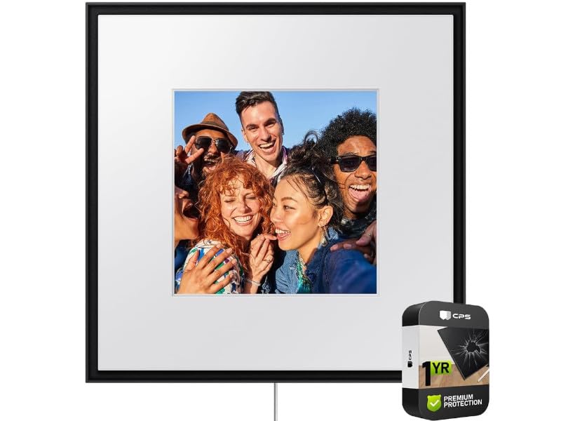 Samsung HW-LS60D/ZA Photo Music Frame Smart Speaker Dolby Atmos with Q-Symphony 2024 Bundle with 1 YR CPS Enhanced Protection Pack