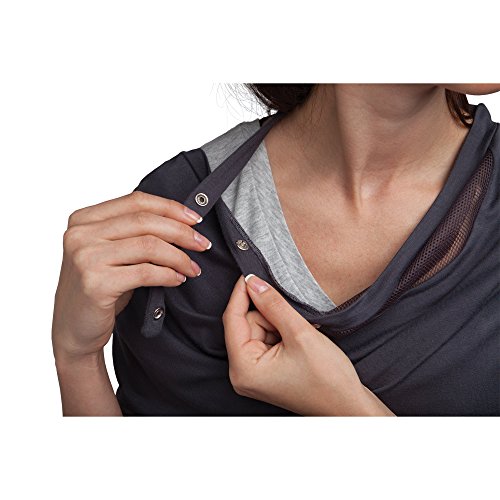 Boppy Infinity Nursing Scarf, Charcoal Gray