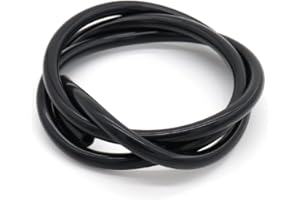 VictorsHome Silicone Tubing, 5mm ID x 8mm OD, 3.3ft (1m) Length, Flexible Silicone Rubber Tube Water Air Hose Pipe for Pump Transfer Black