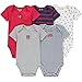 Wan-A-Beez 5 Pack Baby Girls' and Boys' Newborn and Infant Cotton Short Sleeve Bodysuits