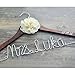 Personalized wedding hanger with date, custom bridal bride bridesmaid name hanger, custom wedding hanger, personalized wedding dress hanger