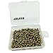 VAPKER 1/8 Inch Map Tacks Round Plastic Head Push pins with Stainless Point(Box of 300 Gold Color pins)