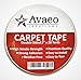 Tape King Double Sided Carpet Tape White, Indoor/Outdoor Rug Binding Adhesive