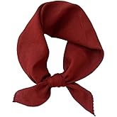 Pemilosci Premium Double Layer Cotton Bandana Head Hair Neck Scarf Scarves, Headband, Head Wrap for Women 28 x 28 inch