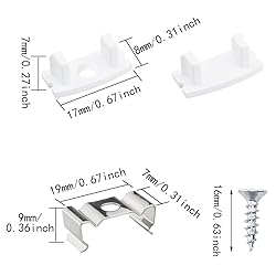 ITROLLE 24PCS Led Channel Metal Mounting Clips Led