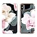 Ted Baker KNOWIT Mirror Folio Case for iPhone X/XS, Premium Folio Cover for Professional Women/Girls - Porcelain Rose (Black)