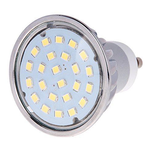 HERO-LED GU10-24S-NW MR16 GU10 LED 120V Halogen Replacement Bulb, 120 Degree Wide Beam Floodlight, 4.8W, 50W Equivalent, Natural White 4000K, 5-Pack(Not Dimmable)