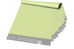Metronic Poly Mailers 14.5X19 100PC, Strong Adhesive Shipping Bags for Clothing, Waterproof and Tear-Proof Shipping Envelopes, Packaging Bags Mailers Poly Bags, Avocado Green