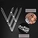 Anself Eyebrow Ruler Permanent Eyebrow Grooming Stencil Shaper Acrylic Eyebrow Measure Tool Makeup Ruler Reusable