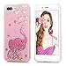 iPhone 8 Plus Case, iPhone 7 Plus Case, Badalink Sparkle Dynamic Quicksand Cover Bumper TPU Frame PC Back Anti-Scratch Shockproof Shell Skin for iPhone 7 Plus (2016) / iPhone 8 Plus (2017) - Elephant