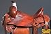 HILASON 15″ Western Leather Big Cowboy Roping Saddle Mahoganythumb 4