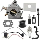 Coolwind Carburetor Air Filter Ignition Coil with Gasket Spark Plug Fuel Line for Stihl MS180 MS170 017 018 Chainsaw