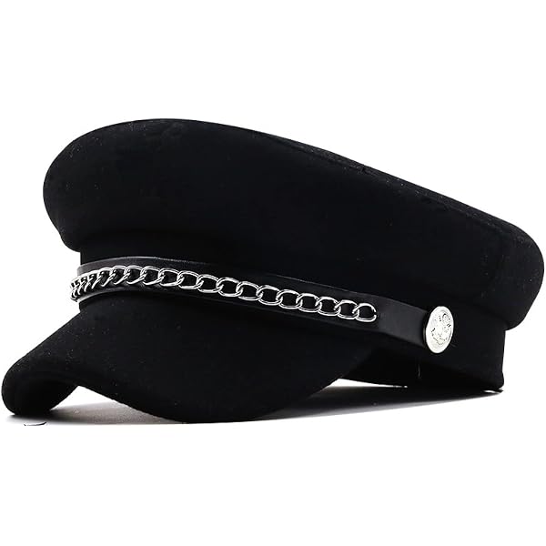 HIMESPORT Black Wool Felt Beret Derby Fascinator Hats for  display picture 2