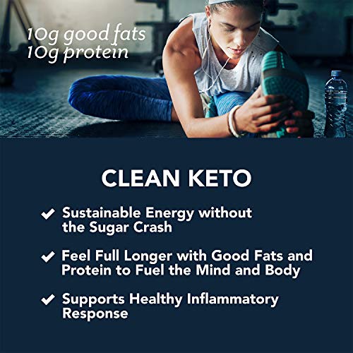 PlantFusion Complete Plant Based Keto Blend |1:1 Fats + Protein Powder Drink, Ketogenic Diet Supplement, MCTs, No Sugar, Gluten Free, Non Dairy, Vegan, Non Soy, Non GMO | Creamy Vanilla Bean,19.05 Oz - Thumbnail 2