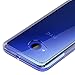 HTC U11 life Case,Yiakeng Dual Layer shockproof wallet Armor Soft glitter silicone Crystal Phone cases full cover for HTC U11 life (Clear)