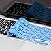 Kuzy Keyboard Silicone Cover Skin for Macbook/Macbook Pro 13-Inch/15-Inch/17-Inch Aluminum Unibody fits MacBook with or without Retina Display - Sky Blue