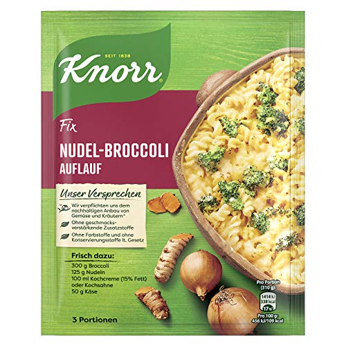 Knorr Fix Nudel Broccoli Auflauf 3 Portionen 21 X 46 G Amazon De Lebensmittel Getranke