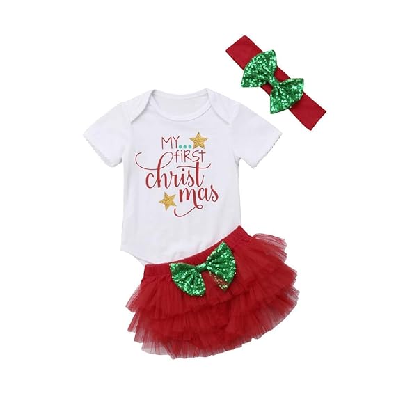 christmas outfit for 3 month old girl