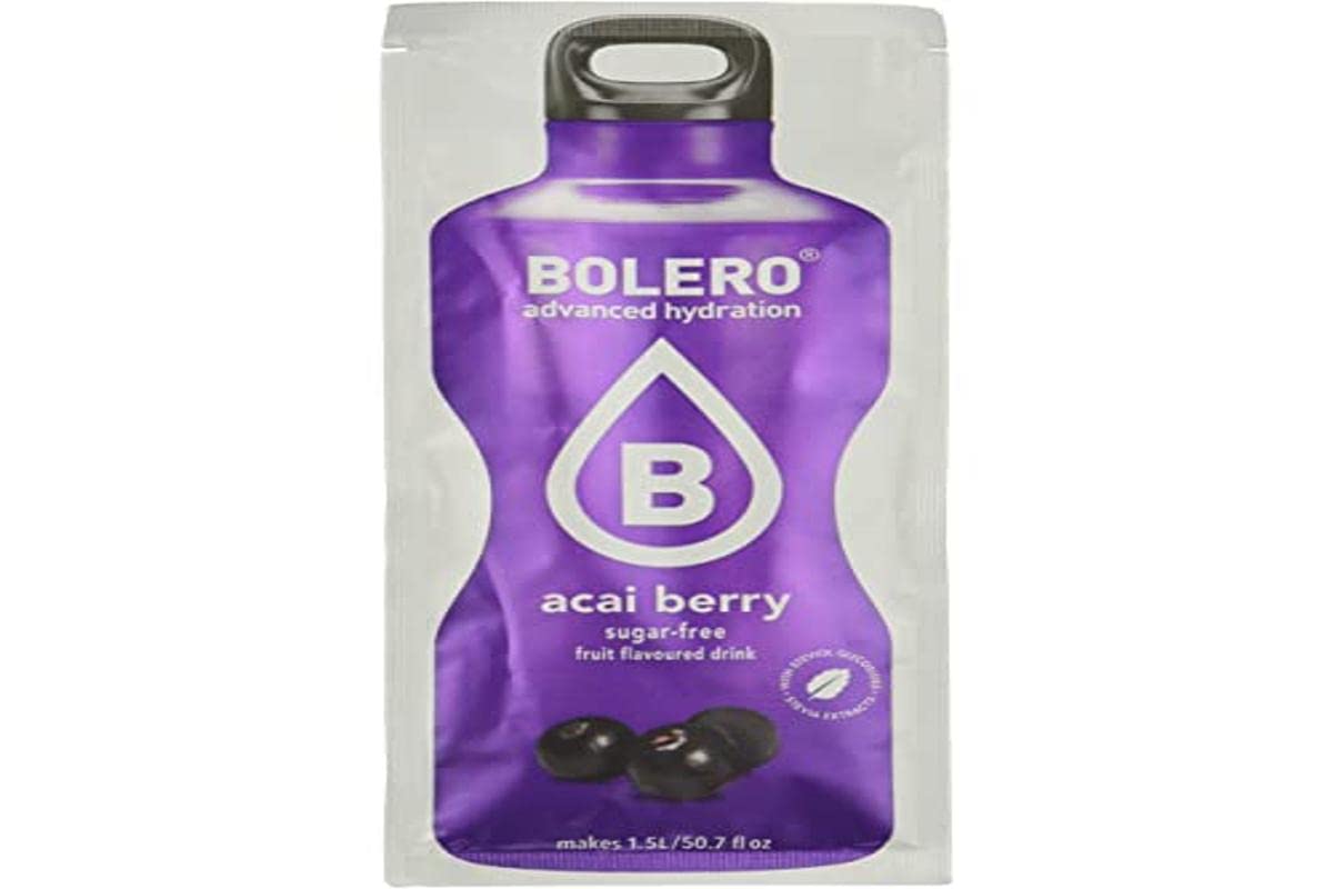 Bolero Instant Drink Flavor Acai Berries - Pack of 24 x 9 grams (216 gramos)