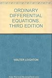 ORDINARY DIFFERENTIAL EQUATIONS. THIRD EDITION
