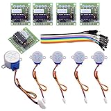 ELEGOO 5 Sets 28BYJ-48 ULN2003 5V Stepper Motor + ULN2003 Driver Board for Arduino
