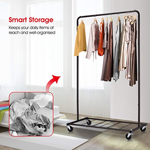 image for Simple Trending Clothes Garment Rack, Heavy Duty Commercial Grade Clot