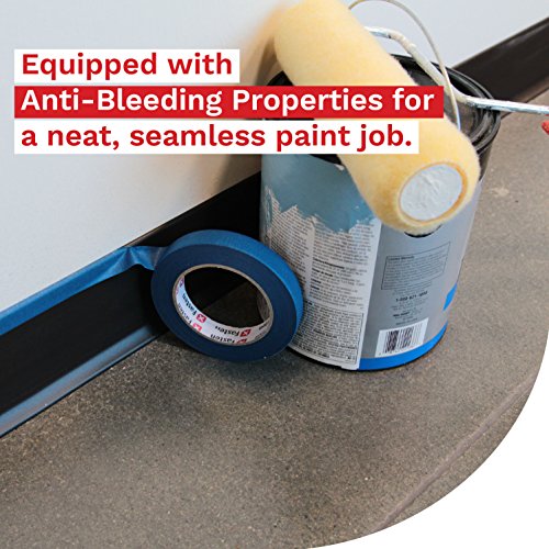 XFasten Professional Blue Painters Tape, MultiUse, 3/4 Inches x 60