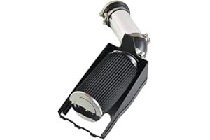 MILLION PARTS 4'' Cold Air Tube with Filter Compatible with 1999-2003 Ford Excursuion F250 F350 Super Duty 7.3L Powerstroke Heat Shield, Black