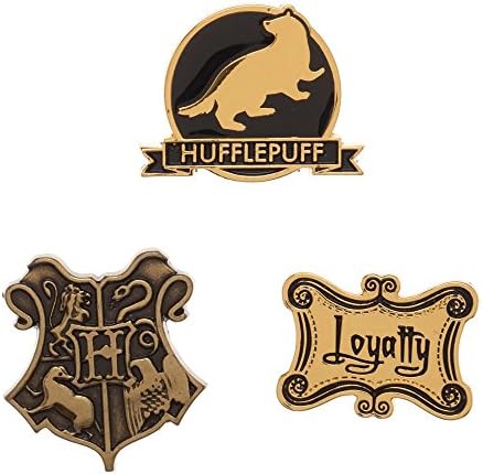 Harry Potter Lapel Enamel Metal Mini Pin Badge Set (Hufflepuff)
