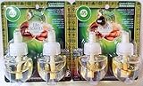 4 AIR WICK LIFE SCENTS TRIMMING THE TREE PLUGINS SCENTED OIL REFILLS LIMITED EDITION 2 TWIN PACKS