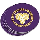West Chester University Primary Logo Novelty Coaster Set