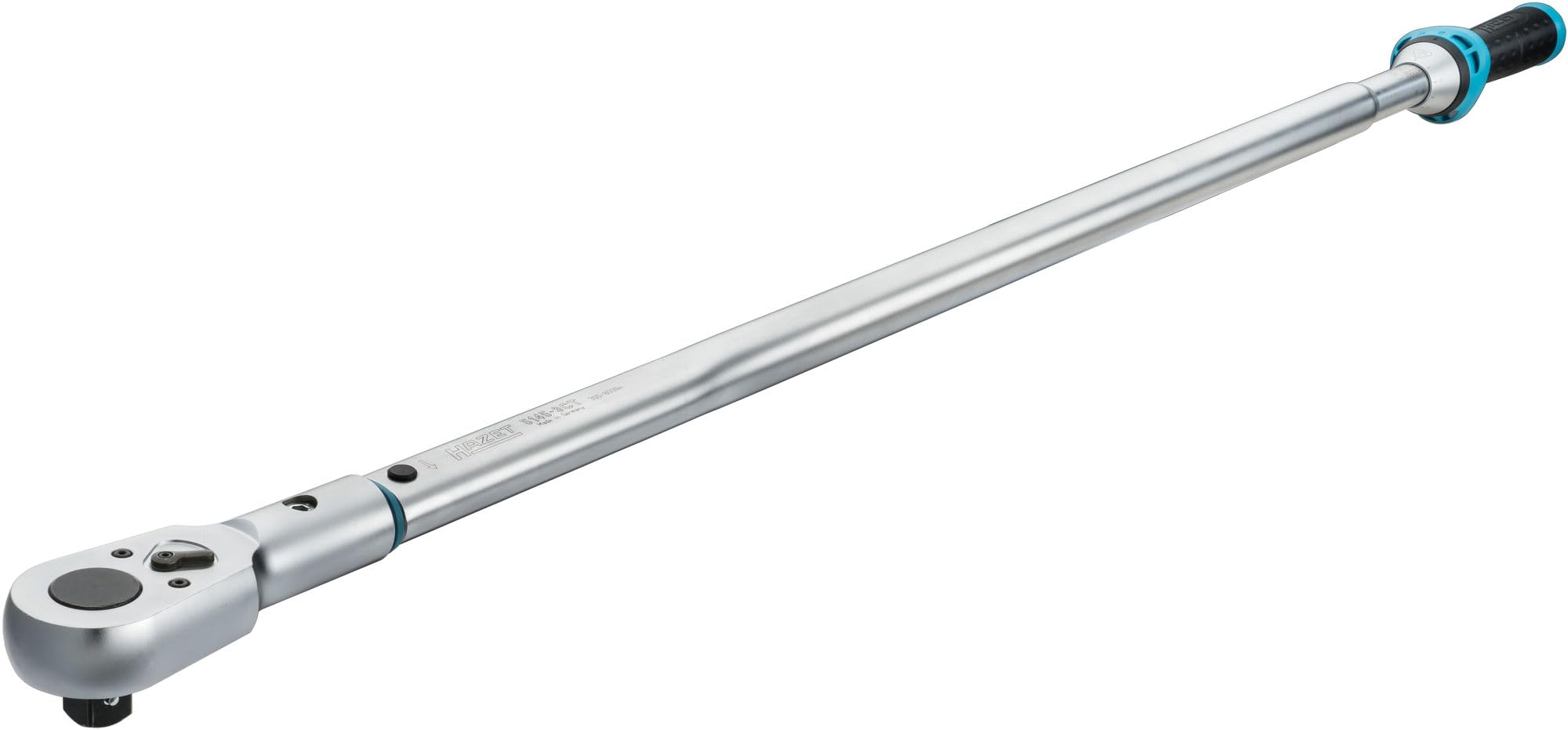 Chiave dinamometrica HAZET 5145-3CT, uscita: quadro 20 mm (3/4 di pollice), tolleranza: 3 %, 32 denti (angolo di lavoro 11,25),cricchetto reversibile di facile utilizzo per auto e biciclette,519 mm