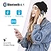 Bluetooth Beanie, Unisex Bluetooth Hat, Rechargeable Bluetooth Cap with Built-in Stereo Speakers, Control Panel, Suitable for Men & Women (Black)