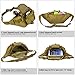 Huntvp Tactical Waist Pack Bag Military Fanny Packs WR Hip Belt Bag Pouch for Hiking Climbing Outdoor Bumbag-Black