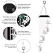 VICOODA Wind Chimes Outdoor, Solar Wind Chimes Color-Changing Moon Star Waterproof Unique Decoration Chimes Mobile Solar Light Mom Birthday Gift for Home Balcony Festival Garden Yard(Moon & Stars)