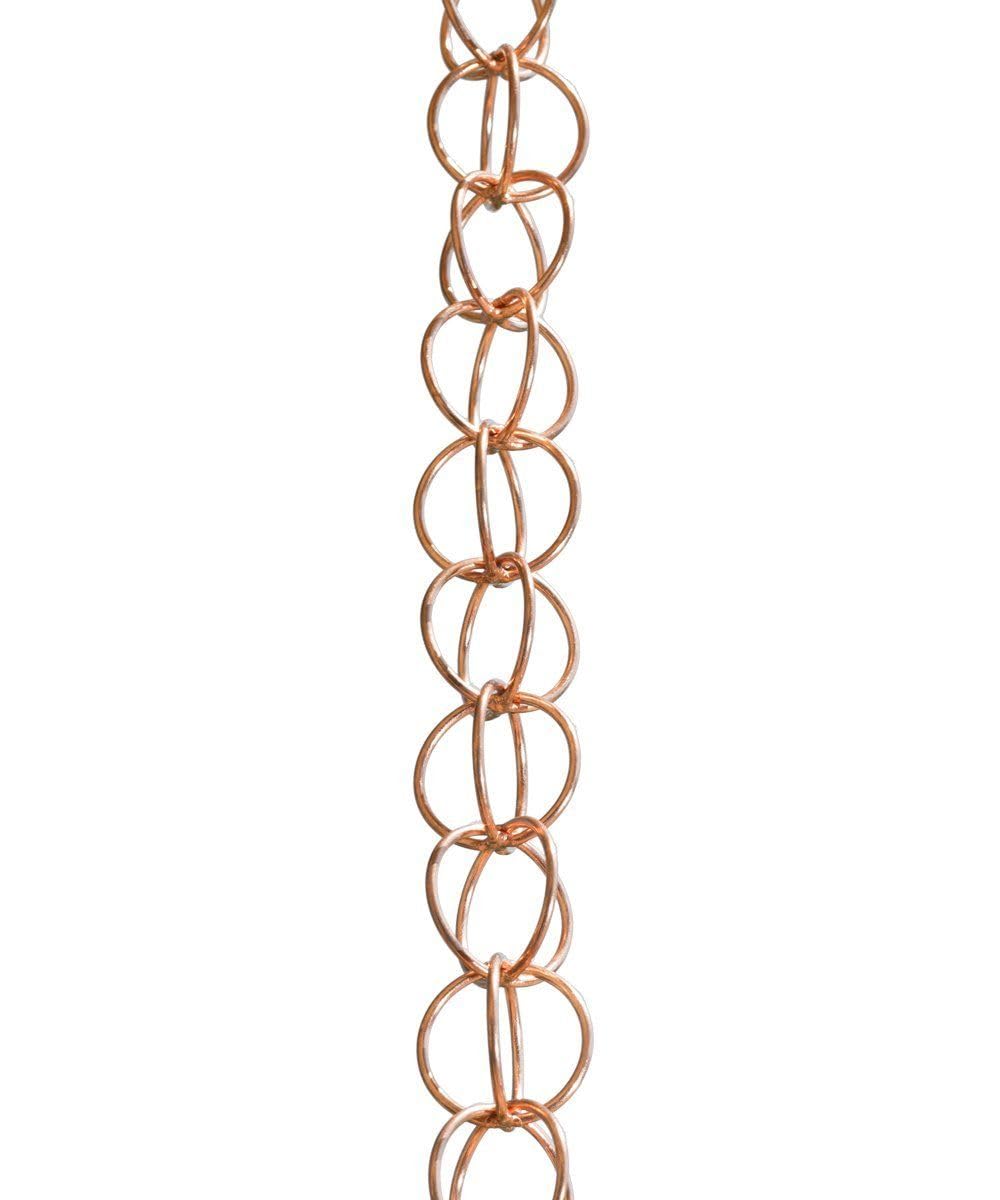 Monarch 23805 Pure Copper Ring Rain Chain, 8-1/2-Feet Length