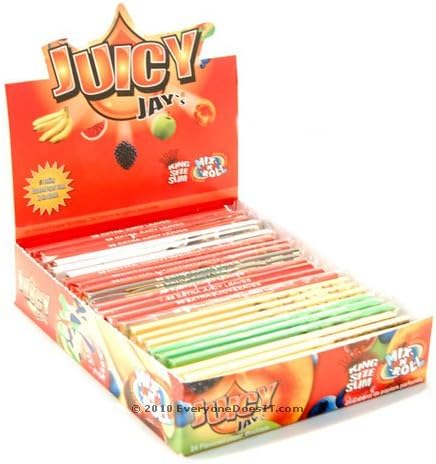17 Booklets of Juicy Jays King Size Slim (MIX FLAVOURS) BY MAKBROS