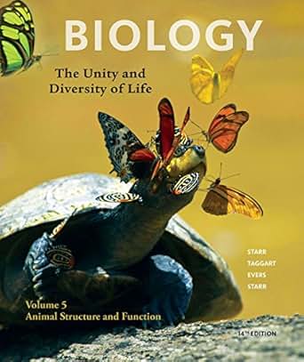 Volume 5 Animal Structure And Function Biology The
