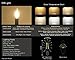 6 Pack 4W LED Filament Candle Light Bulb Warm White(2700K) 450 Lumens, 45-Watts Incandescent Replacement, Candelabra E12 Base Candle Bulbs
